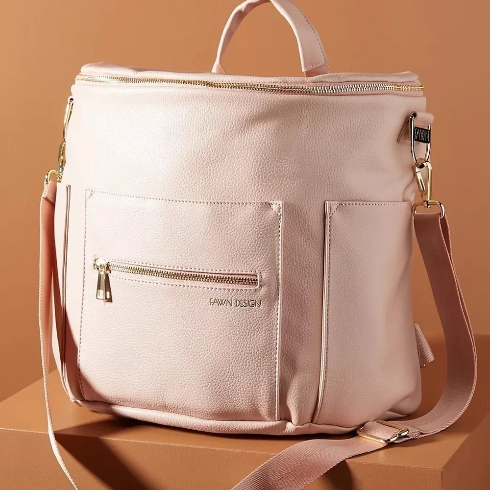 Fawn Design Diaper Bag blush pink